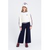 Kremowy sweter dla dziewczynki Twin Set 252GJ3030