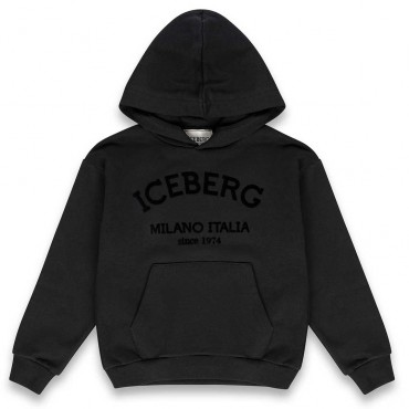 Czarna bluza Iceberg unisex MFICE6335J V2 A