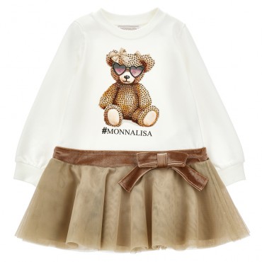 Dziewczęca sukienka Monnalisa Teddy 19F904 A