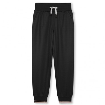 Czarne spodnie chłopięce Hugo Boss J52294 09B A