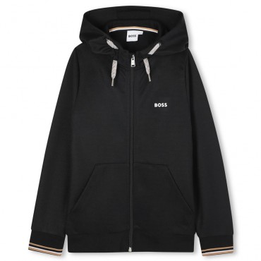 Czarna bluza chłopięca Hugo Boss J52327 09B A