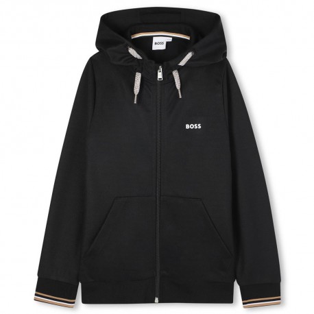 Czarna bluza chłopięca Hugo Boss J52327 09B A