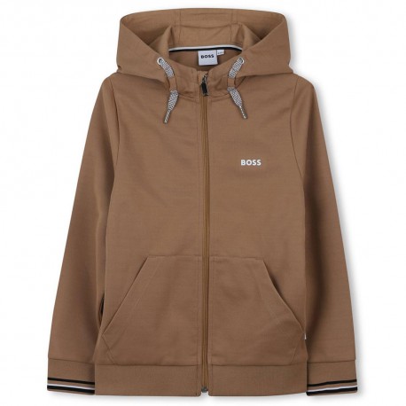 Karmelowa bluza dla chłopca Hugo Boss J52327 269 A