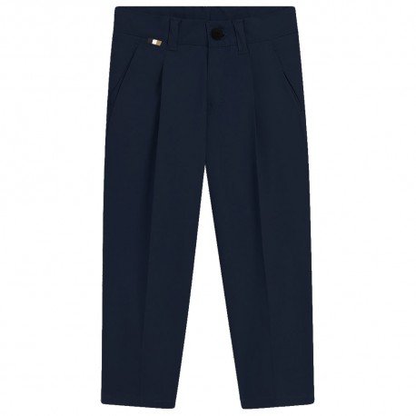 Granatowe spodnie chłopięce Hugo Boss J52298 849 A