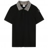 Czarne polo Hugo Boss J52341 09B dla chłopca