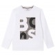 Biała koszulka chłopięca Hugo Boss J52362 10P A