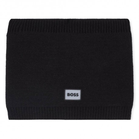 Czarny komin dla chłopca Hugo Boss J52635 09B A