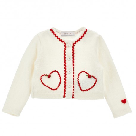 Kardigan dla małej dziewczynki Monnalisa 31F805 A