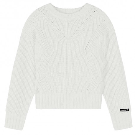 Biały sweter dla dziewczynki Twin Set 7K0070 A