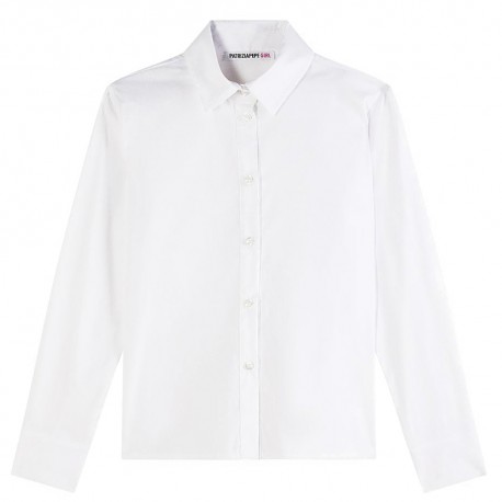 Biała koszula dla dziewczynki Patrizia Pepe 7C0229 A