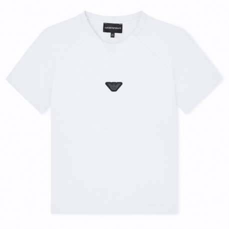 Biały t-shirt dla chłopca Emporio Armani EB000943 A