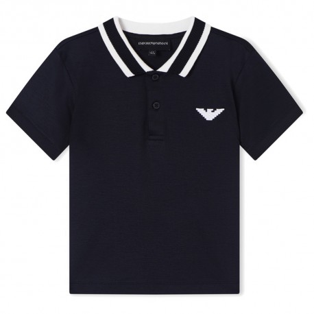 Granatowe polo dla chłopca Emporio Armani EB000910 A