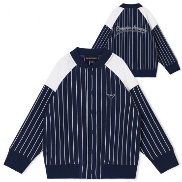 Bluza chłopięca w paski Emporio Armani EB001002 A