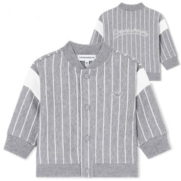 Szara bluza niemowlęca dla chłopca Armani EB001098 AF21874 O8035 A