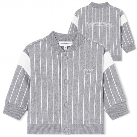 Szara bluza niemowlęca dla chłopca Armani EB001098 AF21874 O8035 A