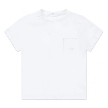 Koszulka niemowlęca dla chłopca Armani EB001326 AF21808 U0003 A