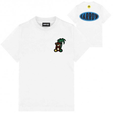 Biały t-shirt dla dziecka Barrow S6BKJUTH072 002 A