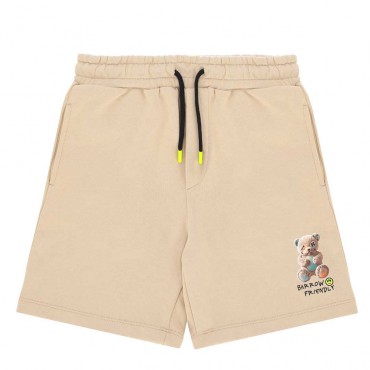 Beżowe szorty dla dziecka Barrow S6BKJUBE031 092 A