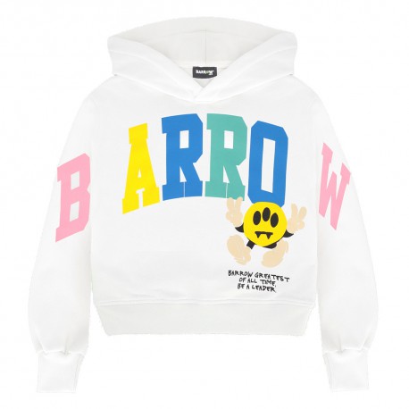 Biała bluza dla dziewczynki Barrow S6BKJGHS178 002 A