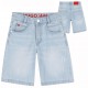 Jasne bermudy chłopięce loose fit Hugo G00993 Z74 A