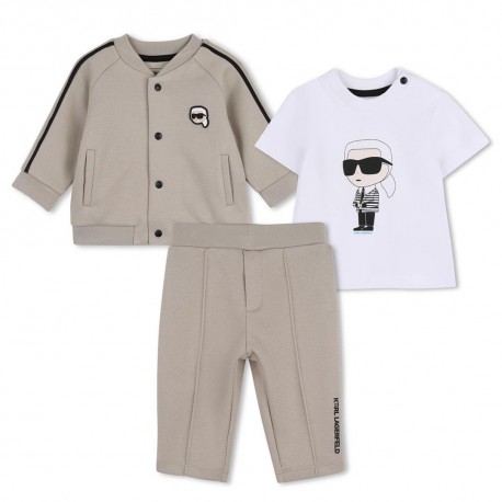 Komplet dla małego chłopca Karl Lagerfeld Z31071 A