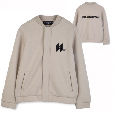 Beżowa bluza chłopięca Karl Lagerfeld Z31090 211