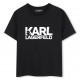 Czarny t-shirt chłopięcy Karl Lagerfeld Z31098 09B A