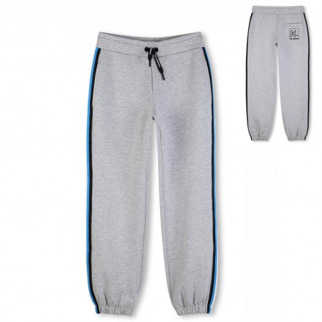 Szare spodnie chłopięce Karl Lagerfeld Z31109 A07 A
