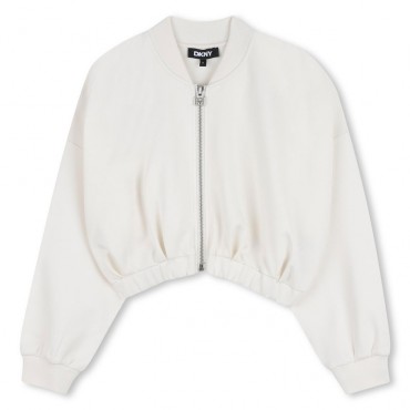 Jasna, krótka bluza dla dziewczynki DKNY D62571 519 A