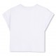 Biały t-shirt dla dziewczynki DKNY D62628 10P B