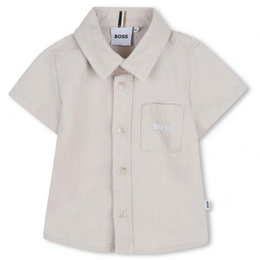 Lniana koszula niemowlęca Hugo Boss J52843 130