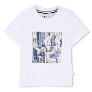T-shirt niemowlęcy dla chłopca Hugo Boss J52886 10P
