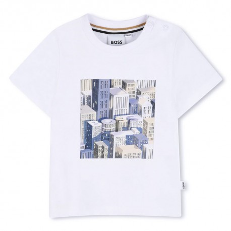 T-shirt niemowlęcy dla chłopca Hugo Boss J52886 10P A