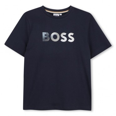 Chłopięcy t-shirt z nadrukiem Hugo Boss J52983 849