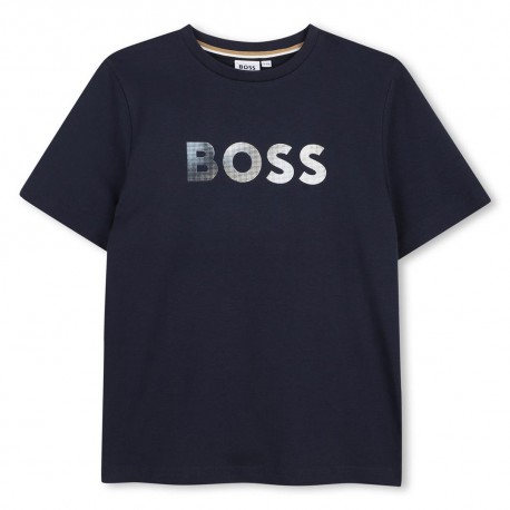 Chłopięcy t-shirt z nadrukiem Hugo Boss J52983 849 A