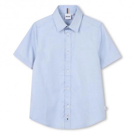 Niebieska koszula chłopięca Hugo Boss J53160 77D A