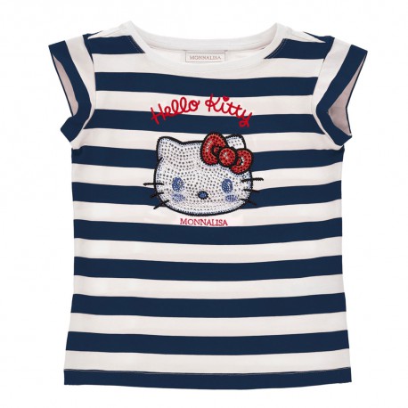 Dziewczęca koszulka Monnalisa 19G617 7042 9956 Hello Kitty A
