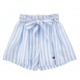 Szorty dziewczęce len + wiskoza Monnalisa 11G415 7320 9958 A