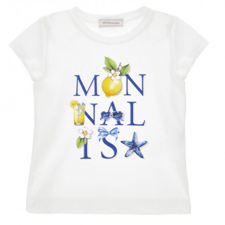 Koszulka dziewczęca Monnalisa 11G621 7201 0099 Bimba Main Trilli A