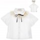 Biała koszula dla dziewczynki Monnalisa 17G300 7153 9903 A