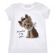 Koszulka dziewczęca z yorkiem Monnalisa 19G613