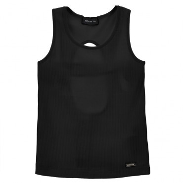 Czarny top dla dziewczynki Monnalisa 49G600