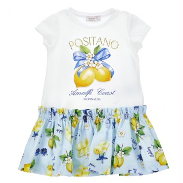 Letnia sukienka dla dziewczynki Monnalisa 11G916RU