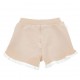 Beżowe szorty dziewczęce york Monnalisa 19G410 7031 0002 B