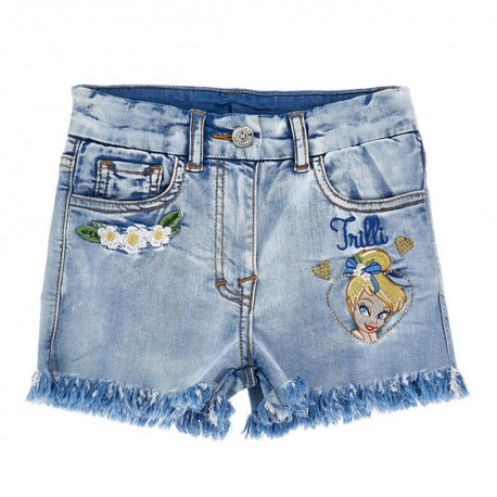 Jeansowe szorty dziewczęce Monnalisa 19G416 7013 0062 A