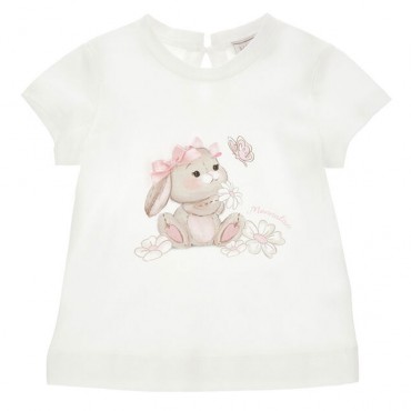 Koszulka dla małej dziewczynki Monnalisa 39G608
