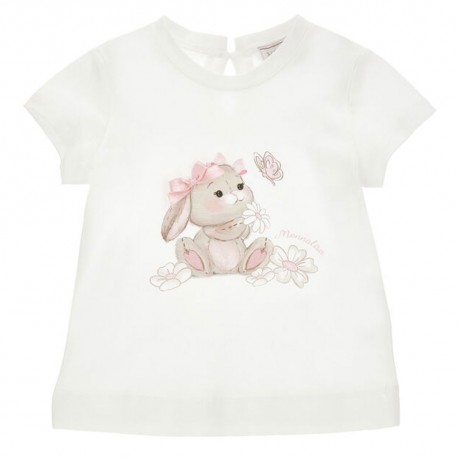 Koszulka dla małej dziewczynki Monnalisa 39G608 7002 0001 A