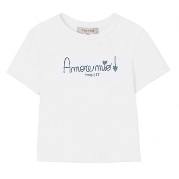 T-shirt dziewczęcy Twin Set 261GB2181 13368
