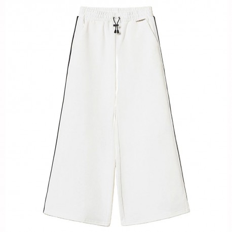 Białe spodnie dziewczęce Twin Set 261GJ2231 00526