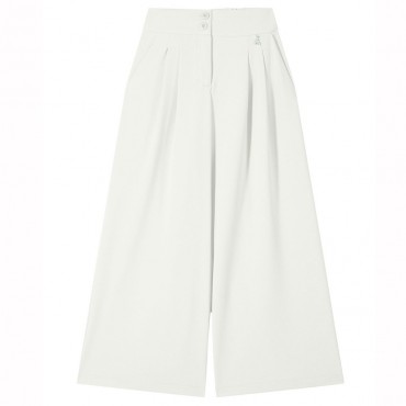 Białe spodnie dziewczęce Patrizia Pepe 7P0386